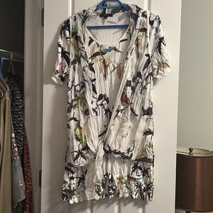 Funky Bird-print Tunic